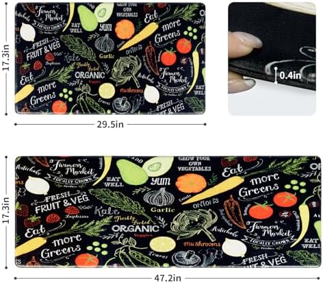 EWES Anti-Fatigue Kitchen Mat 173x295in
