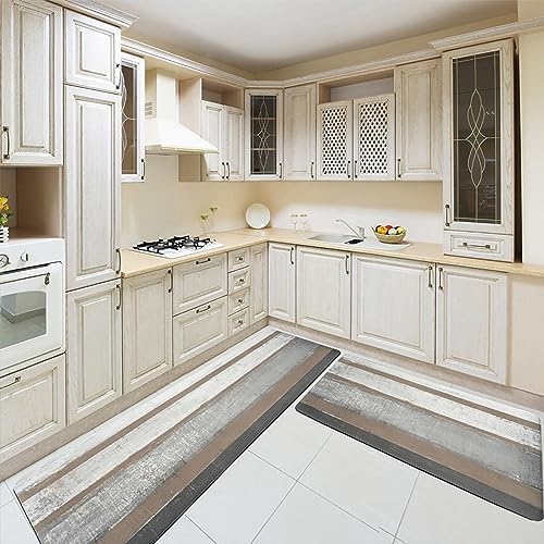 2-Piece Kitchen Rugs Set 173x29 and 173x47