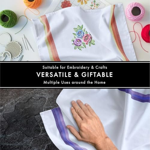 Premium 100 Cotton Kitchen Towels 28x20x6Pack