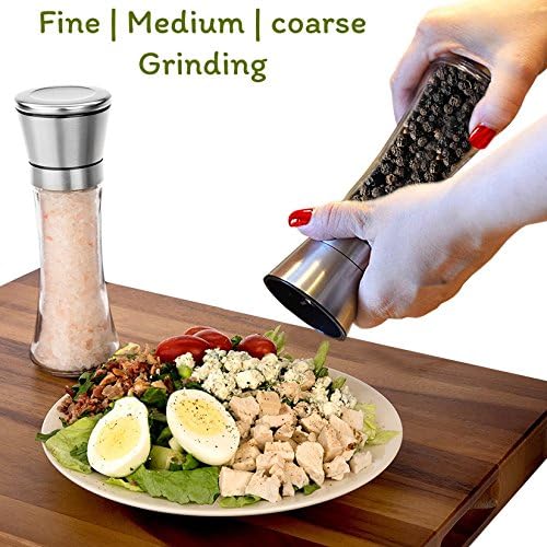 Adjustable Salt Pepper Shaker Set