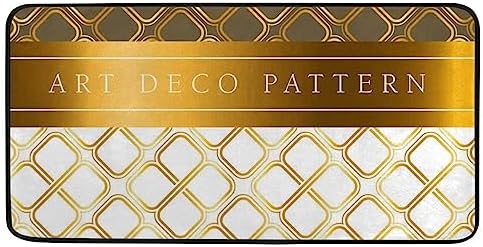 Hapuxt Golden Art Kitchen Rugs Area Mats for Cooking Entertaining Remember