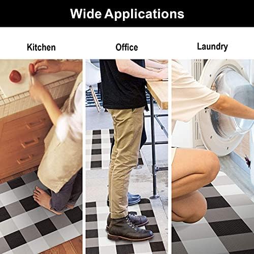 Carvapet Anti-Fatigue Kitchen Mat with Non-Slip Backing Waterproof Surface