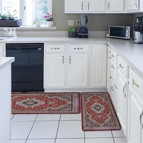 Comfortable Stylish 2-Piece Rugs for Kitchen Bathroom