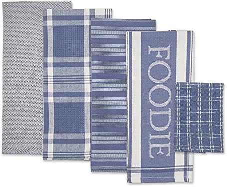 DII Everyday Collection Foodie Kitchen Set Stonewash Blue 5 Piece