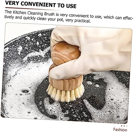 2-Piece Wooden Wok Cleaning brushes