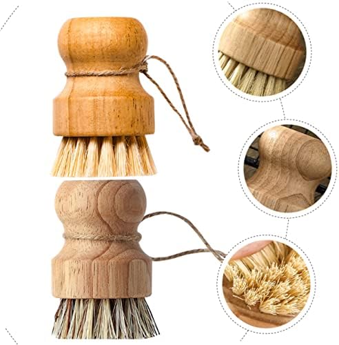 Nolitoys 6-Piece Wok Dish Brush Set for Kitchen Essentials