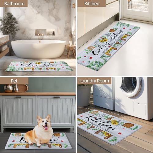 Luxurious Anti-Fatigue Kitchen Mat Set