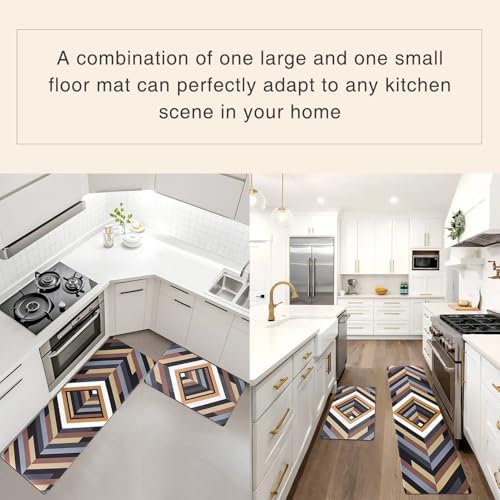 Varolifan Kitchen Mats 2pcs Anti-Fatigue Non-Slip