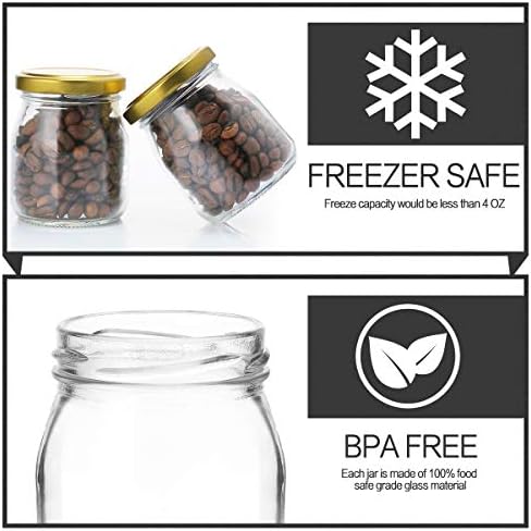 Kamota Eco-Friendly Glass Jars Reusable 150ml