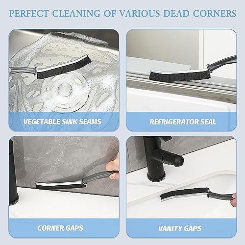 Huaerle 3-Piece Multifunctional Cleaning brushes for Bath Kitchen Windows