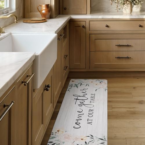 FRESHMINT 2 Piece Anti Fatigue Kitchen Mats Set