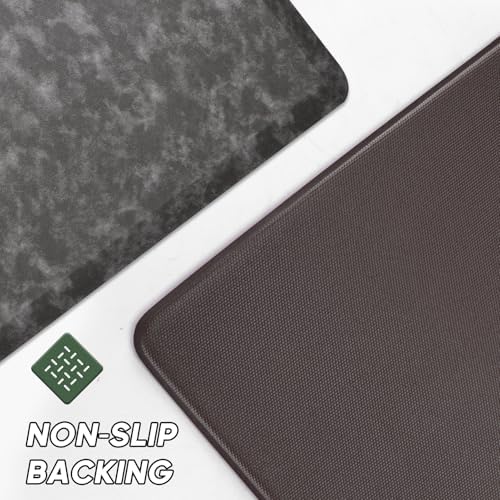 2-Piece Premium Black Kitchen Rugs for Home Use