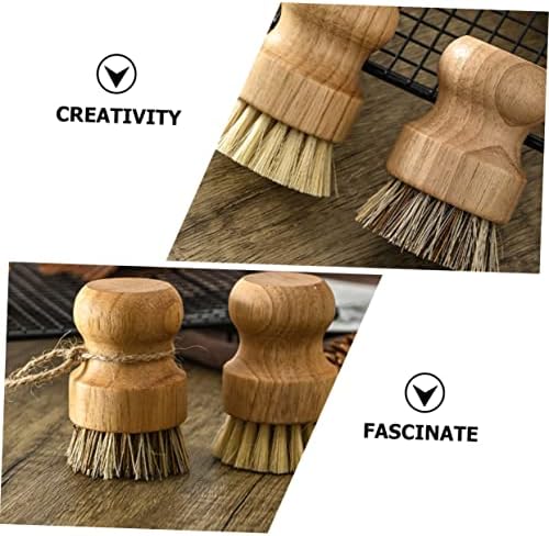 2Pcs Pot Cleaning Brush Set Handle Kitchen Dish brushes for Household