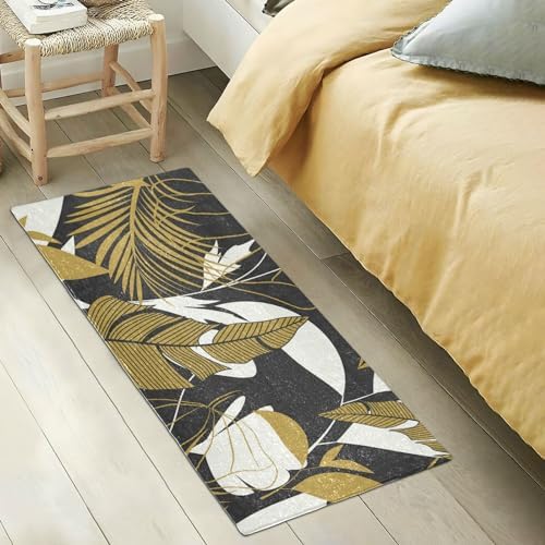 Tropical Leaves Kitchen Mat 39 x 20 Inch Anti-Slip