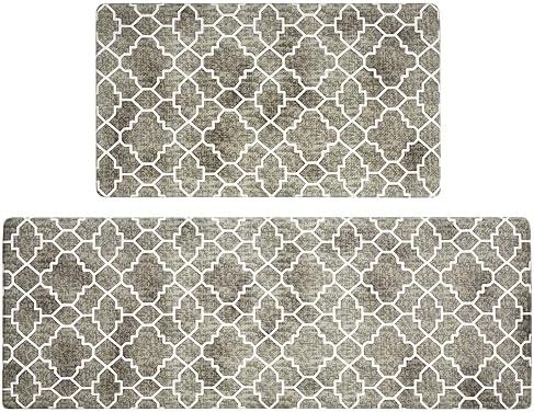 Vintage Trellis Kitchen Mat Set