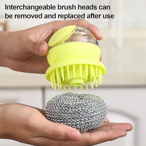 Pro 2-Piece Pot and Kitchen Cleaning brushes Ergonomic Design