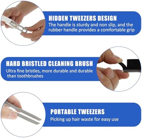 6-Piece Crevice Cleaning Brush Set with Non-Slip Handle