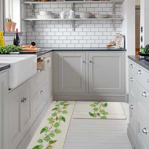 Cozy 18x30 18x47 Non-Slip Kitchen Rugs from Carosoffe