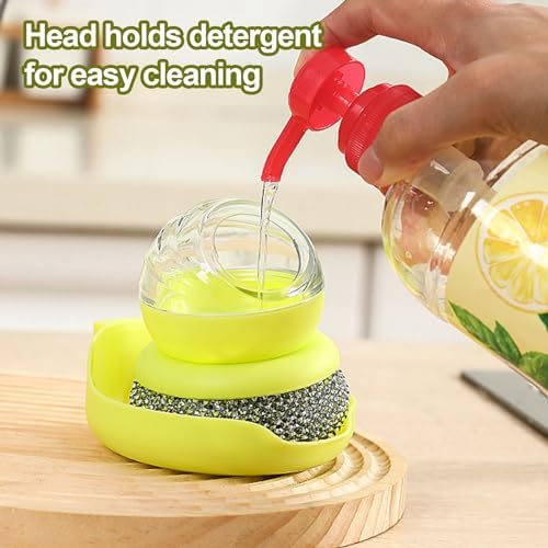 Pro 2-Piece Pot and Kitchen Cleaning brushes Ergonomic Design