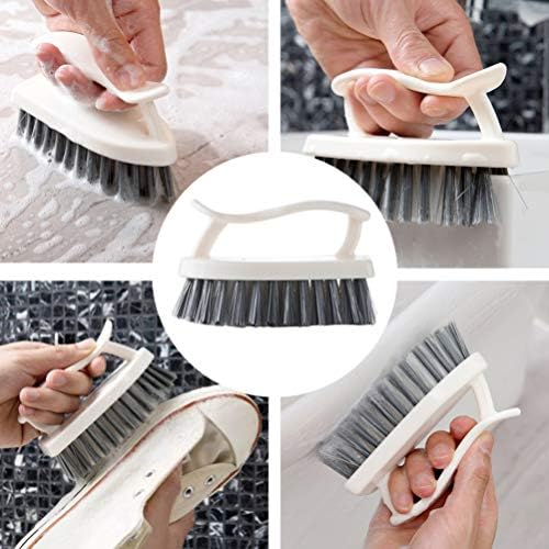 Ousika - Plastic Scrub Brush Set 2-Piece Kitchen Scrub Cleaning Tool