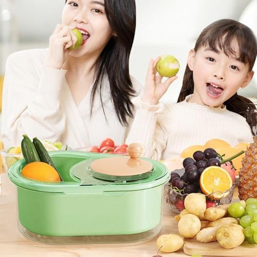 Ranley Fruit Cleaner Spinner with Brush and Bowl 1