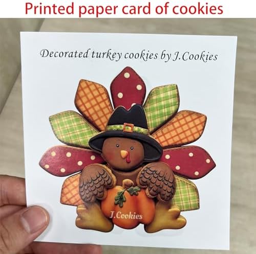 LILIAO Thanksgiving Turkey Puzzle Cookie Cutter Set Stainless Steel 7-Piece Set
