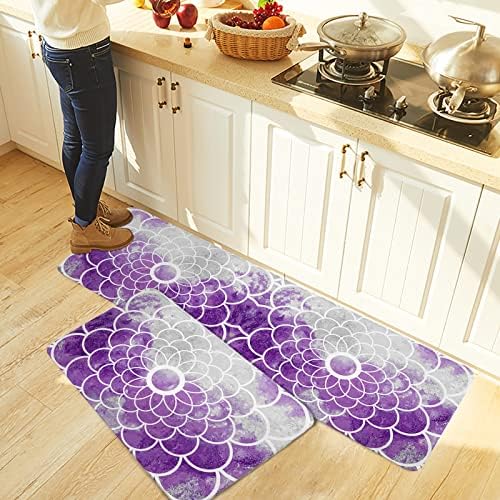 Carosoffe Kitchen Rugs 2-Piece Soft Durable Standing Mats