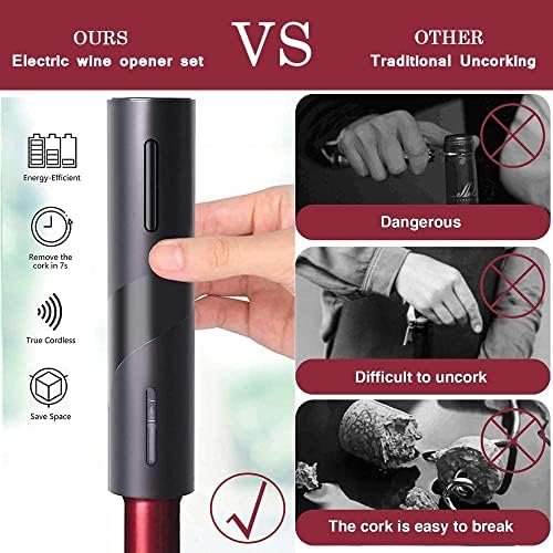 MCSWSEE 4 in 1 Electric Wine Bottle Opener