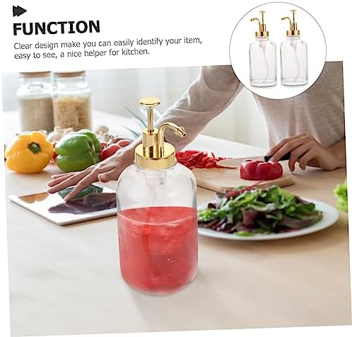 Glass Syrup Dispenser with Pump for Coffee Bar