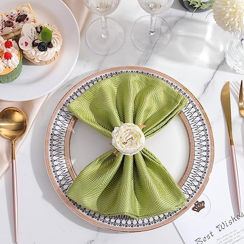 Elegant White Napkin Rings