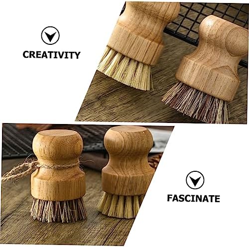 Nolitoys 6-Piece Wok Dish Brush Set for Kitchen Essentials