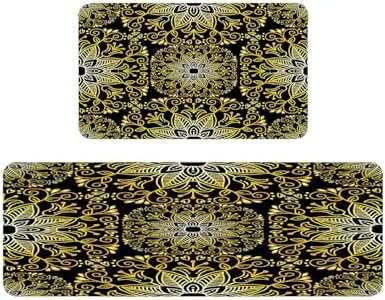 Paisley Kitchen Mat 2 PCS Anti-Fatigue Foam Rug