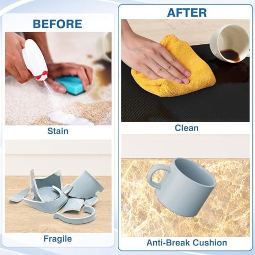 VBTGVE Marble Kitchen Mat Anti-Fatigue Standing Pad