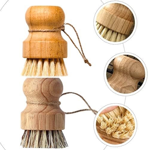 CALLARON Multipurpose Dish Brush with Bamboo Handle