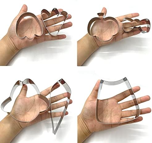 LILIAO Thanksgiving Turkey Puzzle Cookie Cutter Set Stainless Steel 7-Piece Set
