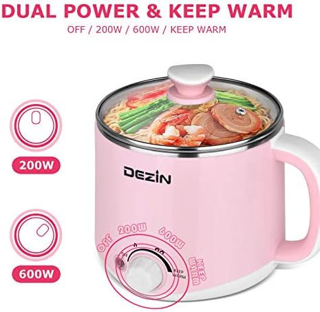 Dezin Electric Pot with Steamer 16L Stainless Steel Keep Warm Temperature Control