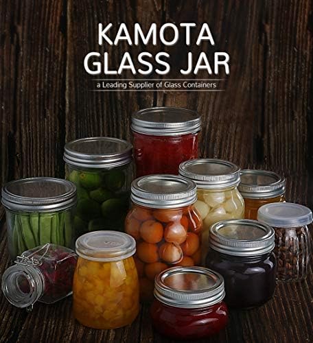 Kamota Eco-Friendly Glass Jars Reusable 150ml