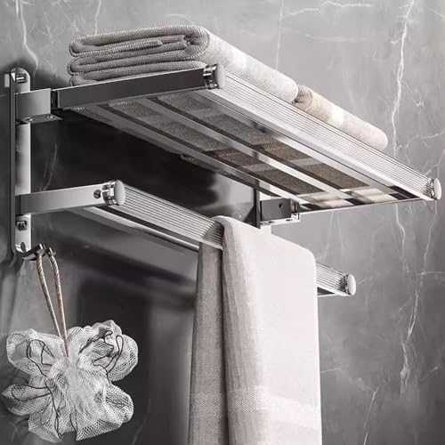Towel Shelf Acrylic Wall Mounted Rack 50cm