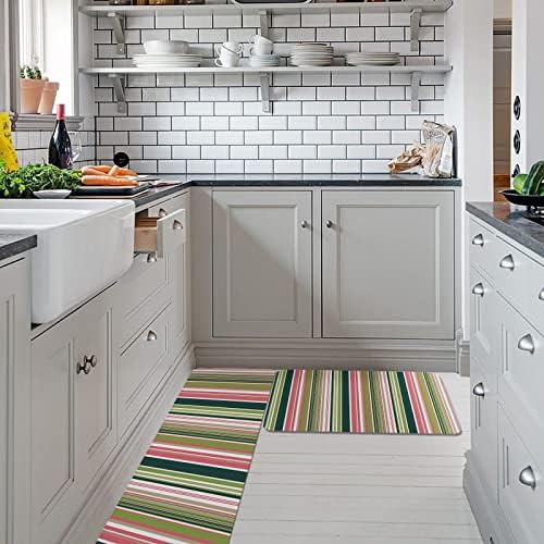 Absorbent Soft Kitchen Rugs for Living Spaces - Non-Slip Durable