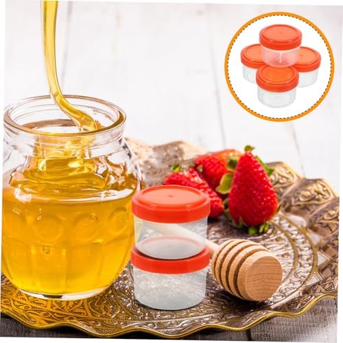 Luxshiny Mini Salad Dressing Containers with Lids