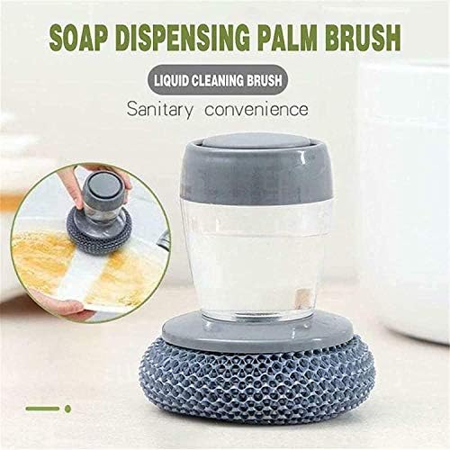 Deysen Kitchen Soap Dispensing Palm Brush 2 in 1