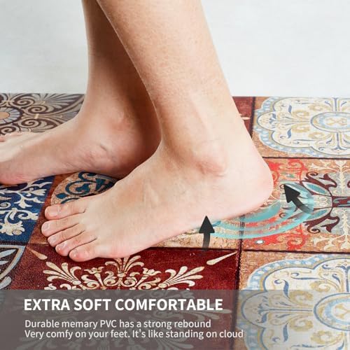 EWES Anti-Fatigue Kitchen Mat Non-Slip Stain-Resistant