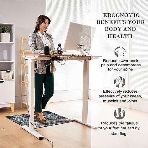 2-Piece Kitchen Rugs Set Anti-Fatigue Non-Slip Mats
