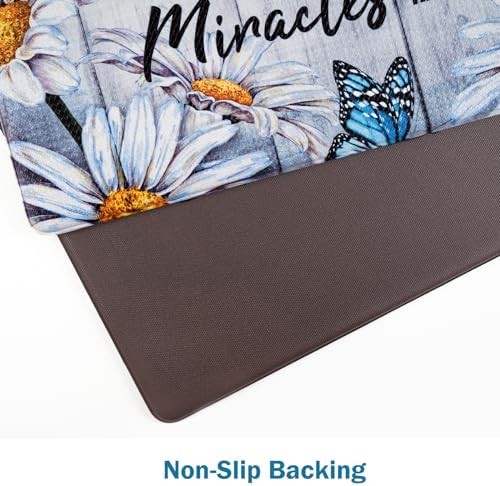 Likiyol Butterfly Floral Kitchen Rugs abused