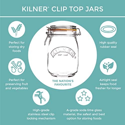 Kilner Facetted Glassware Spaghetti Jar