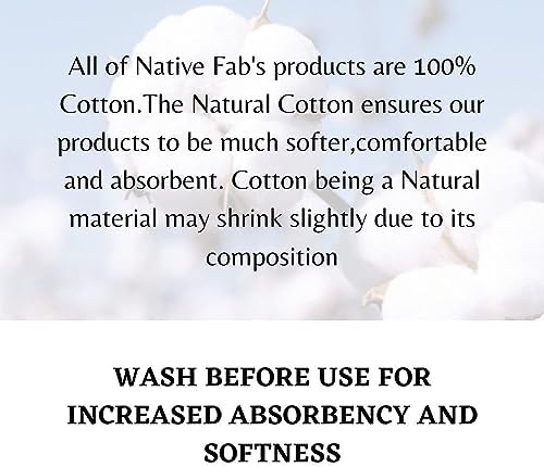 Native Fab Beige Gingham Kitchen Dish Towels 4-Pack