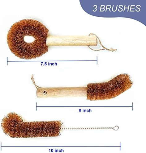 All-Natural Kitchen Scrub Brush Set