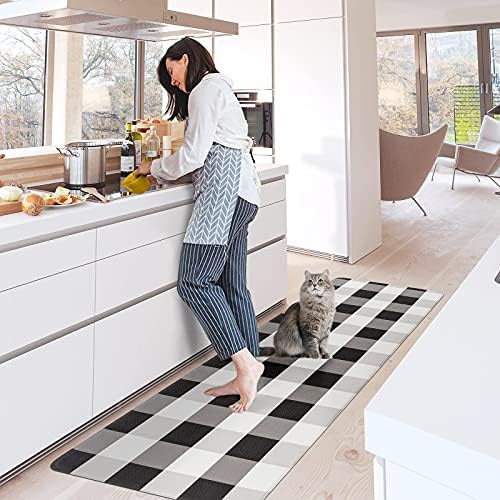 Carvapet Anti-Fatigue Kitchen Mat with Non-Slip Backing Waterproof Surface