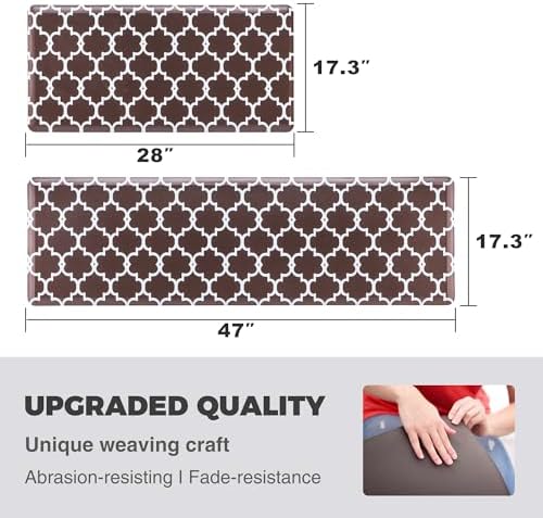 KOKHUB Anti Fatigue Kitchen Mat Set of 2