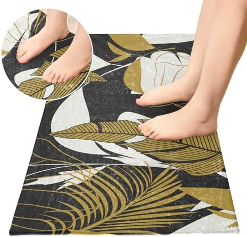Tropical Leaves Kitchen Mat 39 x 20 Inch Anti-Slip